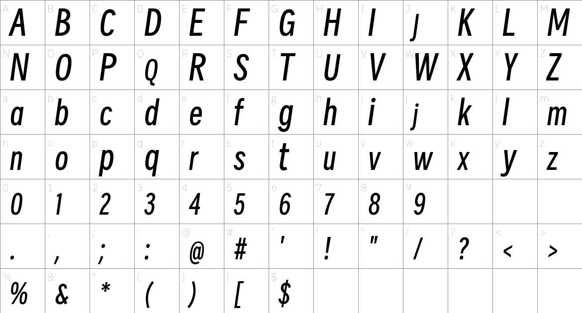 Smiley Sans Font font Character Map