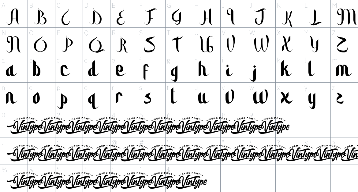 Astaghfirulloh font Character Map