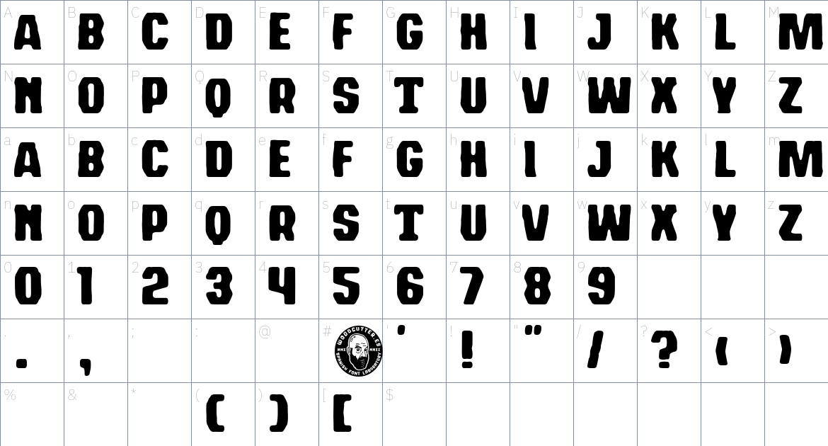 easy tormenta font Character Map