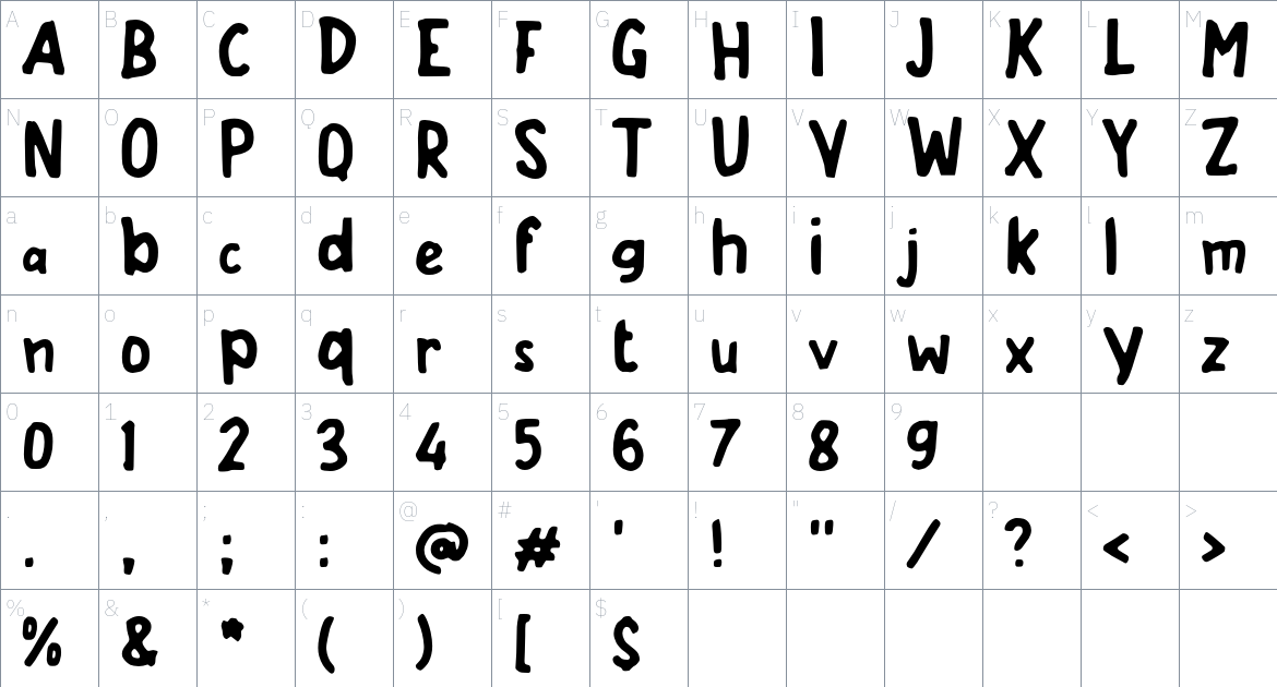 i Ignite Remove font Character Map