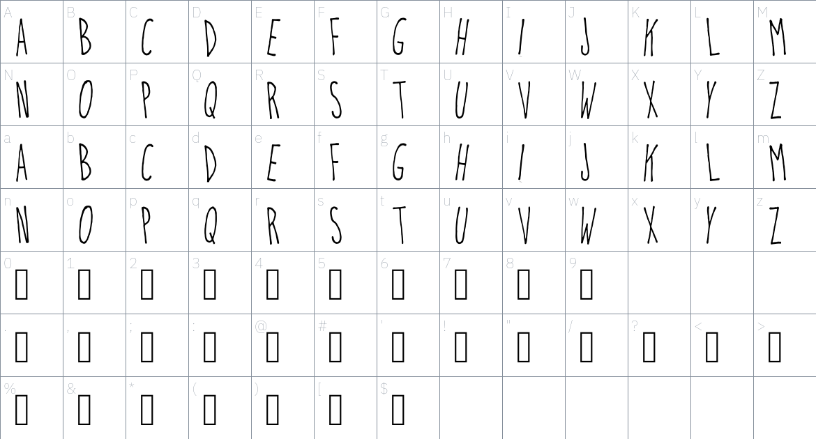 Opensea The Crown Is Mine font Character Map