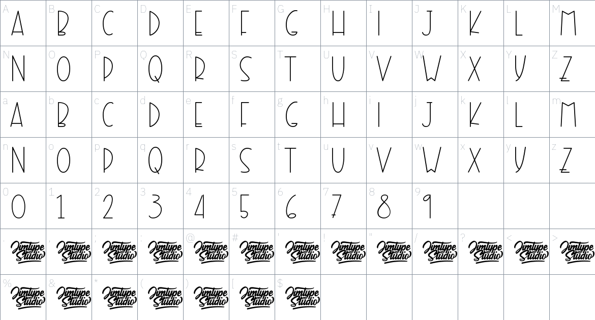 Farmstand Market Font font Character Map