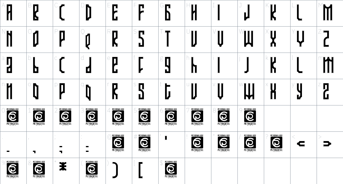 Arjunka Font font Character Map