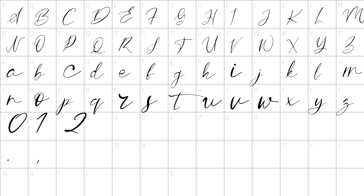 Silverstone Font font Character Map