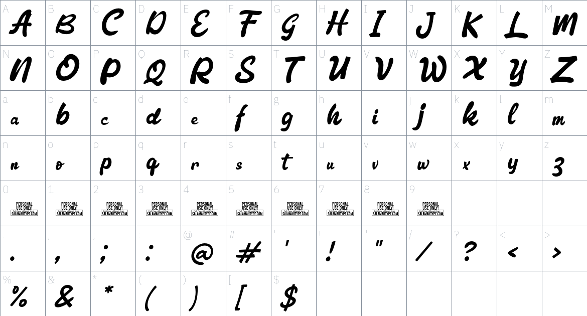 Archolate Font font Character Map