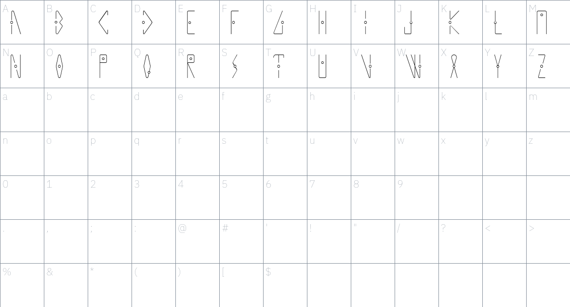 Inter Norse Font font Character Map