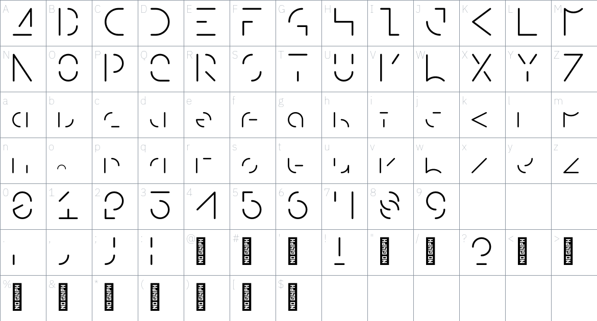 Amari Font 34/100 font Character Map