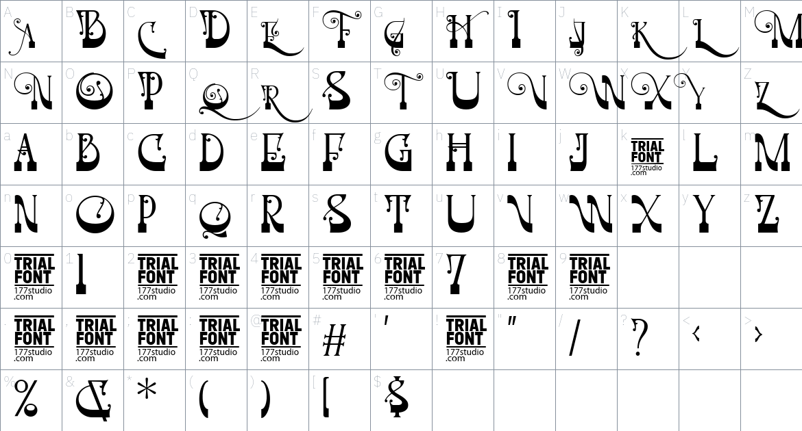 Agencies Employee font Character Map