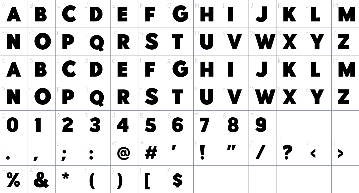 Point Painter Font font Character Map