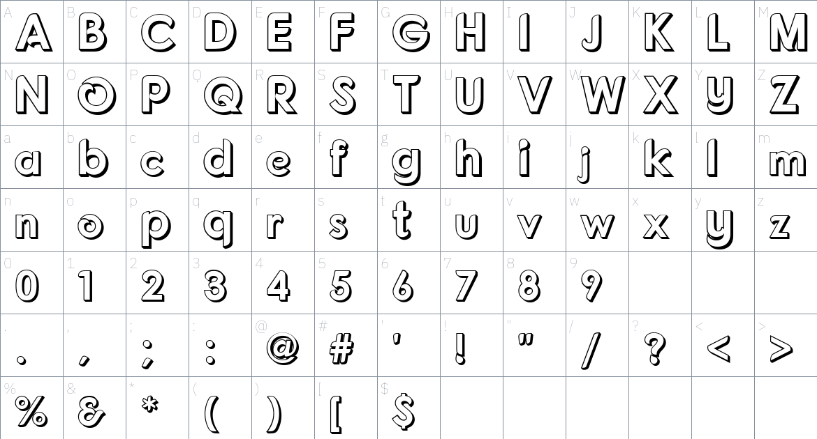 Fonarto Font font Character Map