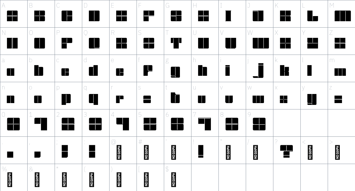 Amari Font 25/100 font Character Map