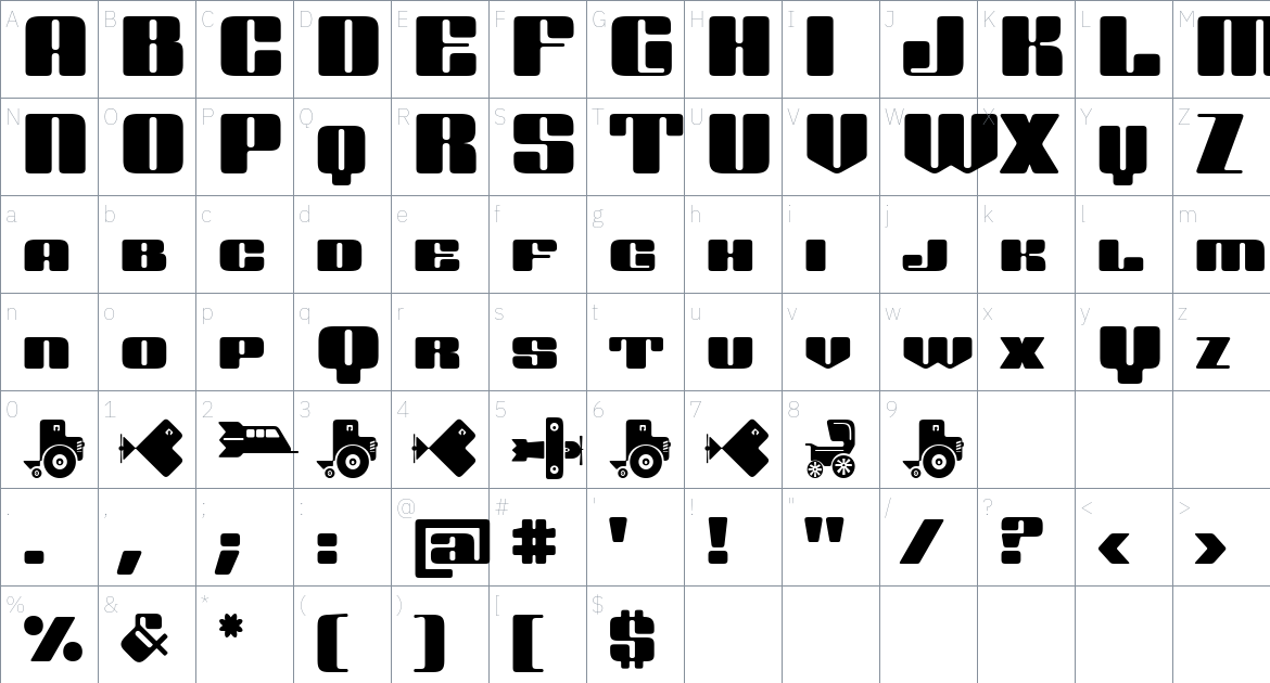 Odisean SC font Character Map