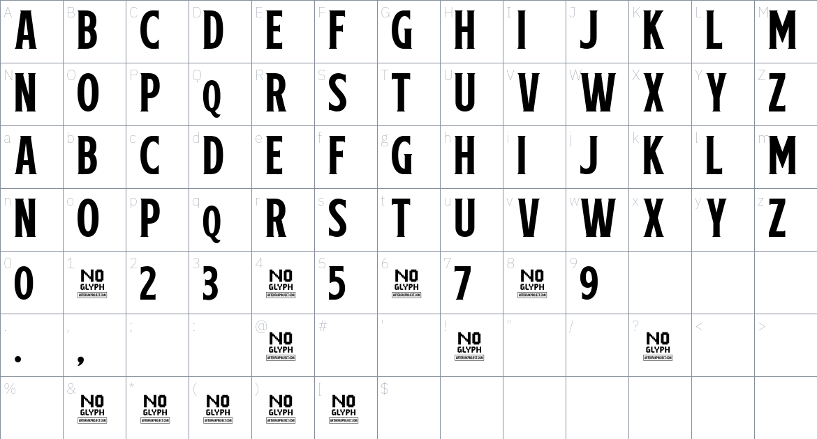 Melvins Font font Character Map