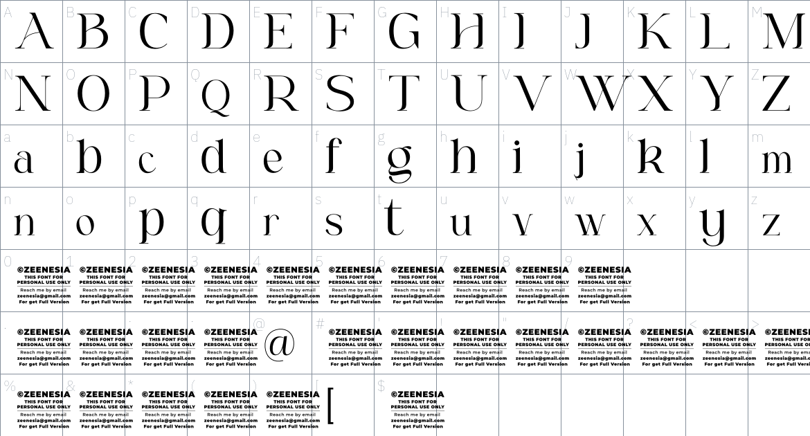 Matcha Latte Font font Character Map